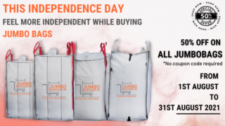 Avail Our Independence Day Offer and Enjoy Jumbo Savings on Our Jumbo Bags!